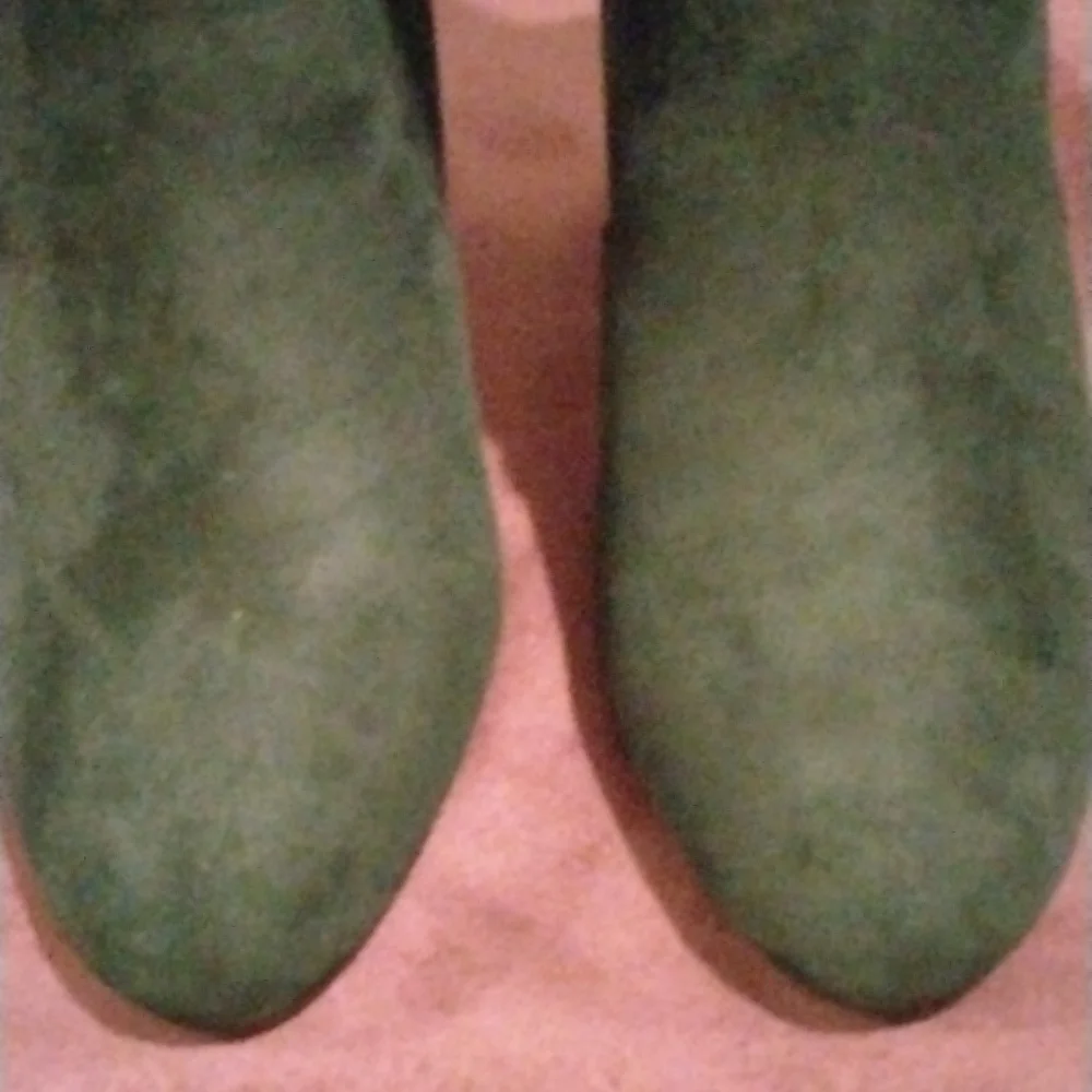 NIB MIDWAY LENGTH FAUX SUEDE BOOTS WITH EMBROIDERY IN BLACK SZ 39, 40 - Picture 5 of 10